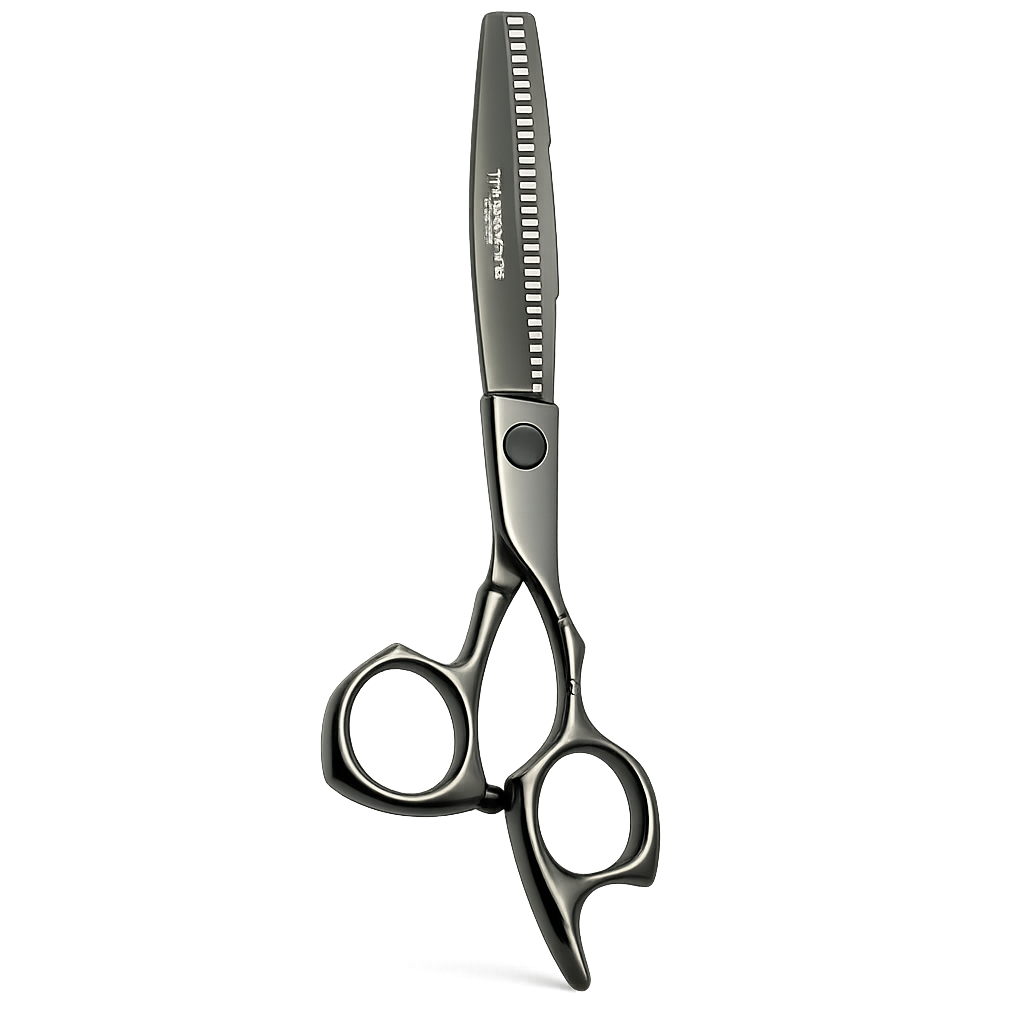 professional thinning shears with gold engraving
