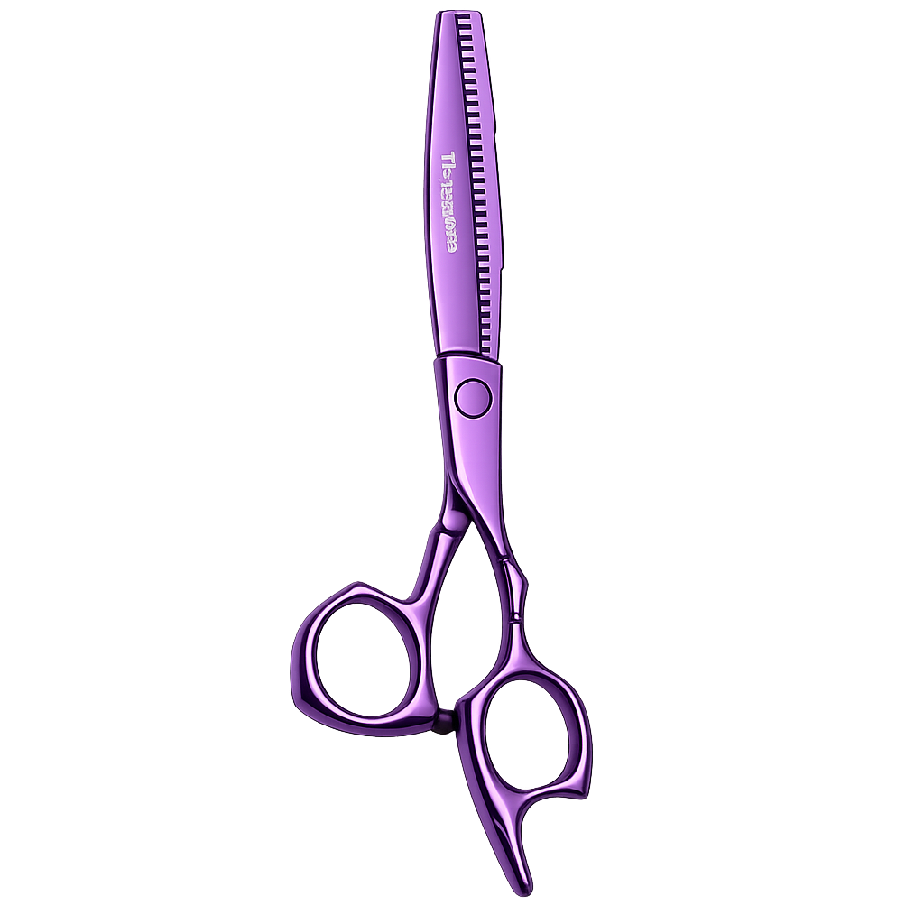 titanium purple professional thinning shears (1)